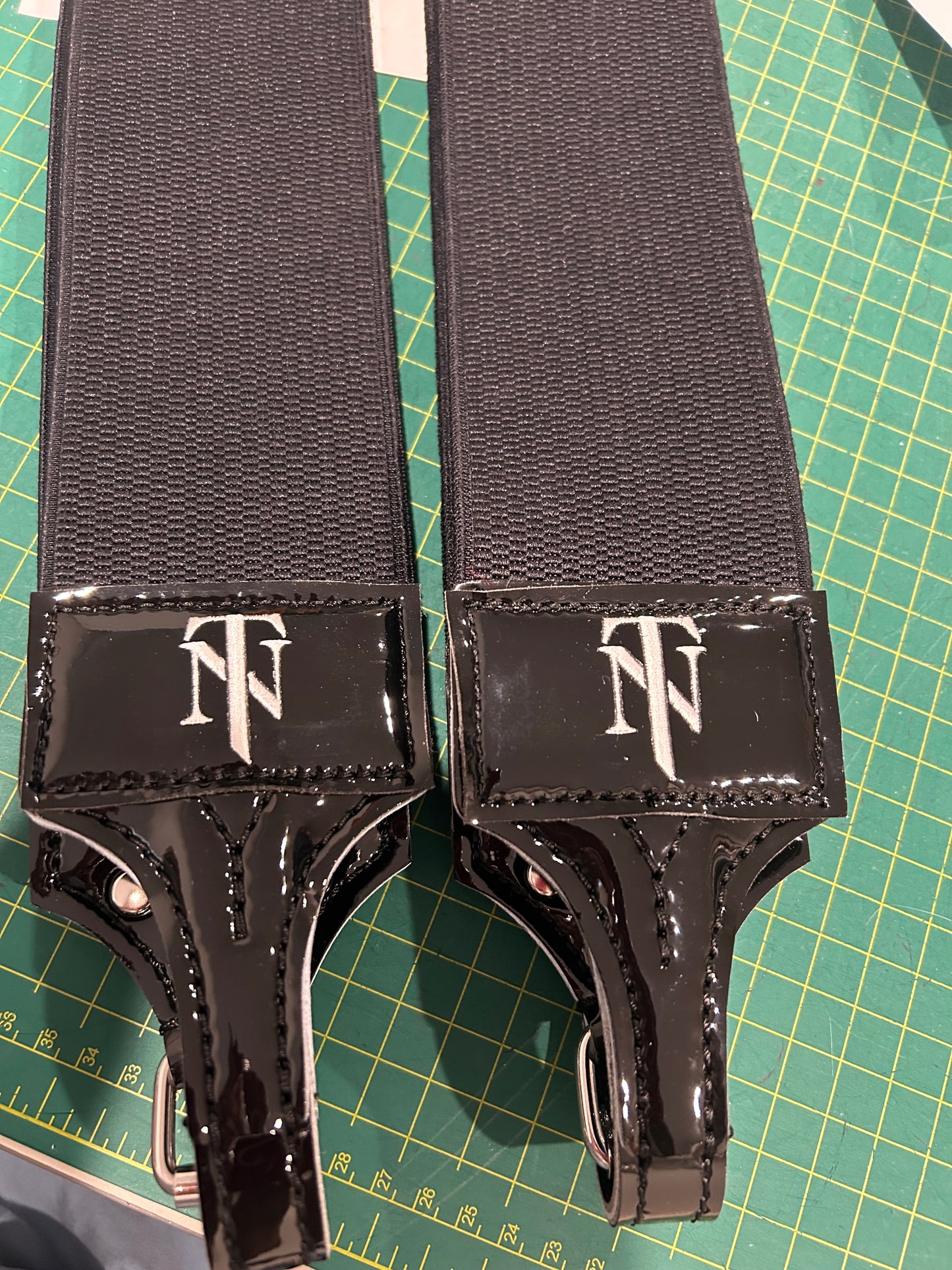 SOMES GIRTH SET 3" -CUSTOMS EMBROIDERY - HEAVY WEIGHT, MADE IN JAPAN