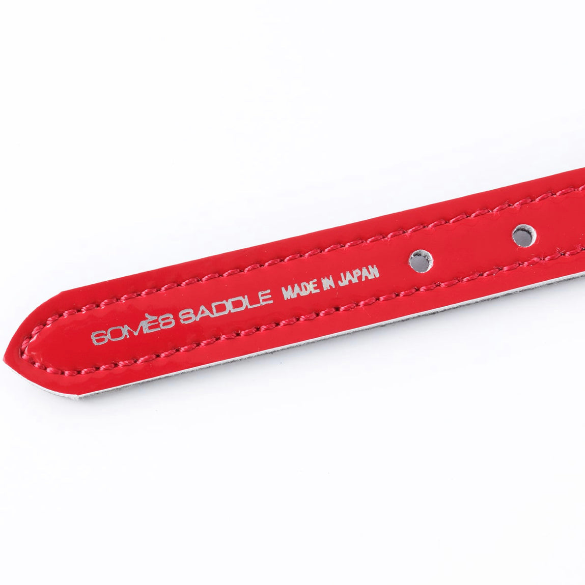SOMES GIRTH SET 3" -RED- HEAVY WEIGHT, MADE IN JAPAN